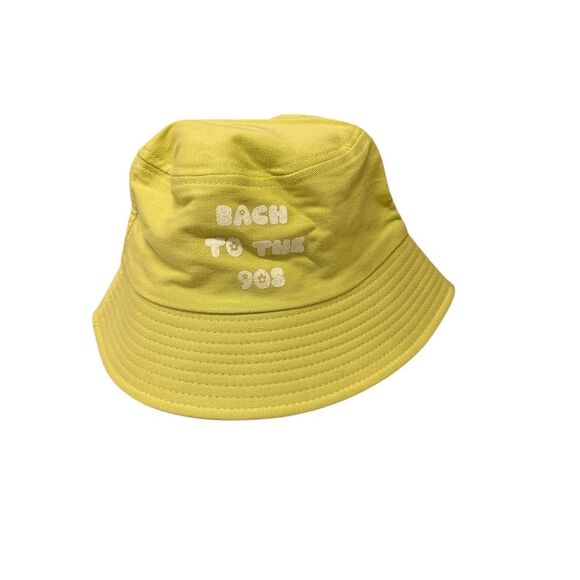 Accessories - Y2K Style 'Back to the 90s' Yellow Bucket Hat Streetwear Festival Summer Cap